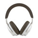 Smėlio spalvos belaidės ausinės "Guess PU Leather Script Logo ANC/ENC Wireless Headphone"