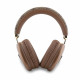 Rudos belaidės ausinės "Guess PU Leather 4G Triangle Logo Wireless Headphone"