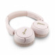 Rožinės belaidės ausinės "Guess Script Metal Logo Wireless Headphone"