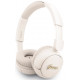 Smėlio spalvos belaidės ausinės "Guess Script Metal Logo Wireless Headphone"