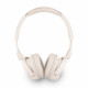 Smėlio spalvos belaidės ausinės "Guess Script Metal Logo Wireless Headphone"