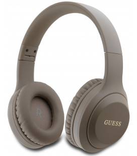 Rudos belaidės ausinės "Guess Classic Silver Logo Wireless Headphone"