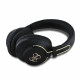 Juodos belaidės ausinės "Guess PU 4G Metal Logo ENC Wireless Headphone"