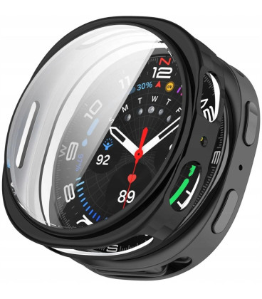 Juodas dėklas Samsung Galaxy Watch 8 (40mm) laikrodžiui "Tech-Protect Defense"