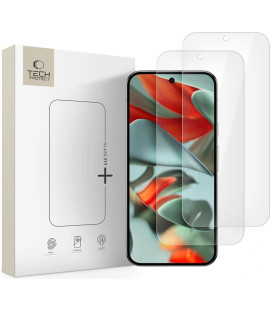 Apsauginis grūdintas stiklas Google Pixel 9 / 9 Pro / 10 / 10 Pro telefonui "Tech-Protect Glass Fit+ 2-Pack"