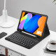 Juodas atverčiamas dėklas + klaviatūra Lenovo Idea Tab 11.0 TB-336 planšetei "Tech-Protect SC + Keyboard"