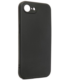 Juodas dėklas Apple iPhone 16E / 17E telefonui "Liquid Silicone 1.5mm"