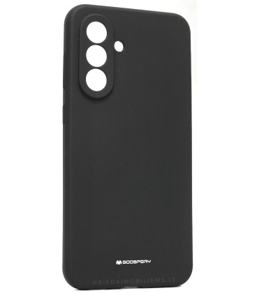 Juodas dėklas Samsung Galaxy A56 5G telefonui "Mercury Silicone Case"