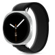 Juoda / oranžinė apyrankė Samsung Galaxy Watch 8 / 9 / Classic (40 / 44 / 46 mm) laikrodžiui "Tech-Protect Nylon Stripe"