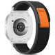 Juoda / oranžinė apyrankė Samsung Galaxy Watch 8 / 9 / Classic (40 / 44 / 46 mm) laikrodžiui "Tech-Protect Nylon Stripe"
