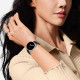 Juoda / oranžinė apyrankė Samsung Galaxy Watch 8 / Classic (40 / 44 / 46 mm) laikrodžiui "Tech-Protect Nylon Stripe"