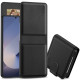 Juodas atverčiamas dėklas Samsung Galaxy Z Flip 6 / 7 FE telefonui "Tech-Protect Wallet"