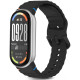 Juoda apyrankė Xiaomi Smart Band 8 / 9 / 10 / NFC laikrodžiui "Tech-Protect Silicone Sport"