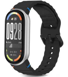 Juoda apyrankė Xiaomi Smart Band 8 / 9 / 10 / NFC laikrodžiui "Tech-Protect Silicone Sport"
