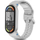 Pilka apyrankė Xiaomi Smart Band 8 / 9 / 10 / NFC laikrodžiui "Tech-Protect Silicone Sport"