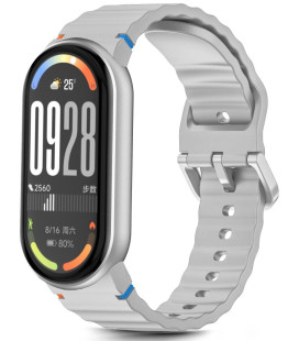 Pilka apyrankė Xiaomi Smart Band 8 / 9 / 10 / NFC laikrodžiui "Tech-Protect Silicone Sport"