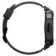 Matinis juodas dėklas - apyrankė Samsung Galaxy Watch 8 / 9 (44mm) laikrodžiui "Spigen Rugged Armor PRO"