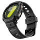 Matinis juodas dėklas - apyrankė Samsung Galaxy Watch 8 / 9 (44mm) laikrodžiui "Spigen Rugged Armor PRO"