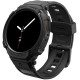 Matinis juodas dėklas - apyrankė Samsung Galaxy Watch 8 / 9 (44mm) laikrodžiui "Spigen Rugged Armor PRO"
