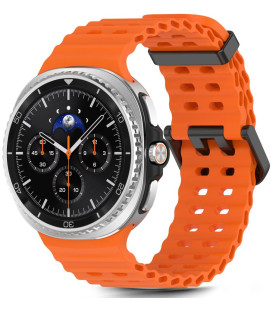 Oranžinė apyrankė Samsung Galaxy Watch 8 / Classic (40 / 44 / 46 mm) laikrodžiui "Tech-Protect Iconband Pro"