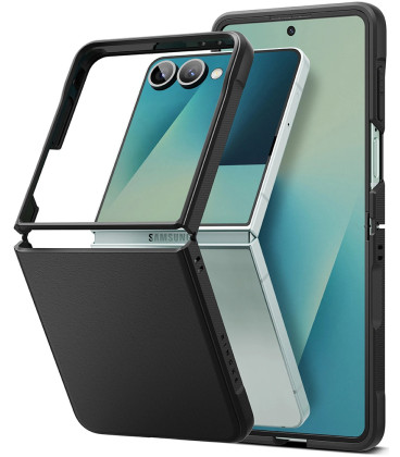 Juodas dėklas Samsung Galaxy Z Flip 7 telefonui "Ringke Onyx"