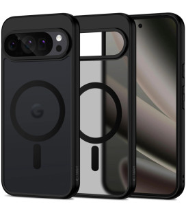 Juodas / skaidrus dėklas Google Pixel 10 Pro XL telefonui "Tech-Protect Magmat Magsafe"