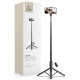 Juoda selfie - asmenukių lazka - trikojis "Tech-Protect L09S Bluetooth Selfie Stick Tripod"