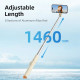 Smėlio spalvos selfie - asmenukių lazka - trikojis "Tech-Protect L09S Bluetooth Selfie Stick Tripod"