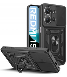 Juodas dėklas Xiaomi Redmi 15C 4G telefonui "Tech-Protect Camshield Pro"