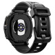 Matinis juodas dėklas - apyrankė Samsung Galaxy Watch 8 / 9 (40 mm) laikrodžiui "Spigen Rugged Armor PRO"