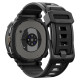 Matinis juodas dėklas - apyrankė Samsung Galaxy Watch 8 Classic (46mm) laikrodžiui "Spigen Rugged Armor PRO"