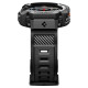 Matinis juodas dėklas - apyrankė Samsung Galaxy Watch 8 Classic (46mm) laikrodžiui "Spigen Rugged Armor PRO"