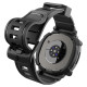 Matinis juodas dėklas - apyrankė Samsung Galaxy Watch 8 Classic (46mm) laikrodžiui "Spigen Rugged Armor PRO"