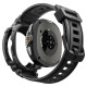 Matinis juodas dėklas - apyrankė Samsung Galaxy Watch 8 Classic (46mm) laikrodžiui "Spigen Rugged Armor PRO"