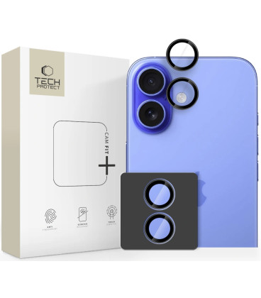 Juoda kameros apsauga Apple iPhone 17 telefonui "Tech-Protect CamRing Fit+"