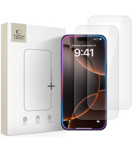 Apsauginis grūdintas stiklas Apple iPhone 17 Air telefonui "Tech-Protect Glass Fit+ 2-Pack"