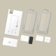 Apsauginis grūdintas stiklas Apple iPhone 17 telefonui "Tech-Protect Quick Set+ 2-Pack"