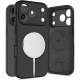 Juodas dėklas Apple iPhone 17 Pro Max telefonui "Tech-Protect Silicone Magsafe"