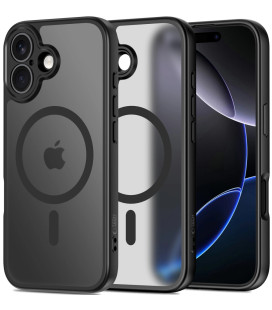 Matinis juodas dėklas Apple iPhone 17 telefonui "Tech-Protect BasicMag Magsafe"