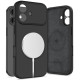 Juodas dėklas Apple iPhone 17 telefonui "Tech-Protect Silicone Magsafe"