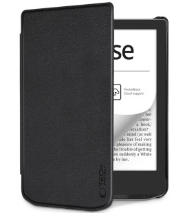 Juodas atverčiamas dėklas Pocketbook Verse / Pro / Lite skaityklei "Tech-Protect Smartcase"