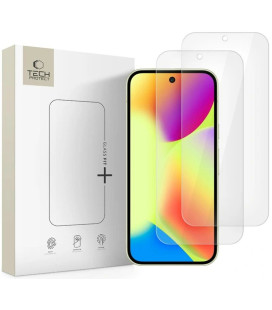 Apsauginis grūdintas stiklas Google Pixel 9 / 9 Pro / 10 / 10 Pro telefonui "Tech-Protect Glass Fit+ 2-Pack"