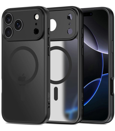 Matinis juodas dėklas Apple iPhone 17 Pro Max  18 Pro Max telefonui "TP Basic Magsafe"