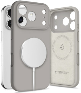 Pilkas dėklas Apple iPhone 17 Pro telefonui "Tech-Protect Silicone Magsafe"