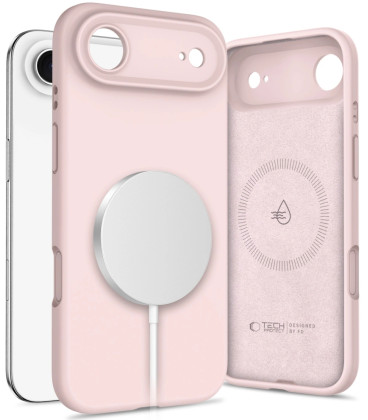 Rožinis dėklas Apple iPhone 17 Air telefonui "Tech-Protect Silicone Magsafe"