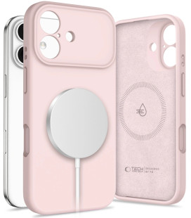 Rožinis dėklas Apple iPhone 17 telefonui "Tech-Protect Silicone Magsafe"