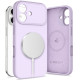 Purpurinis dėklas Apple iPhone 17 telefonui "Tech-Protect Silicone Magsafe"