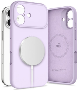 Purpurinis dėklas Apple iPhone 17 telefonui "Tech-Protect Silicone Magsafe"