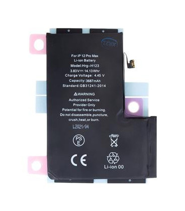Battery for iPhone 12 Pro Max 3687mAh Li-Ion (Bulk)