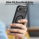 Matinis juodas / Gunmetal dėklas Apple iPhone 17 Air telefonui "Tech-Protect MagEdge Magsafe"